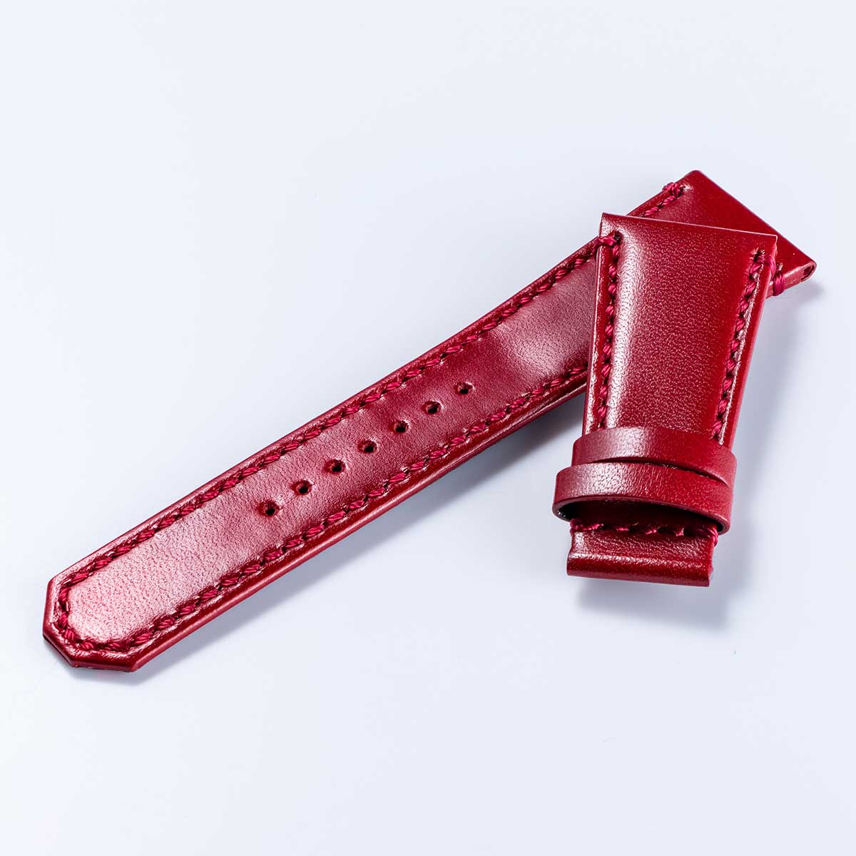 Smooth cowhide strap – Red 8 (VM15-VRE)