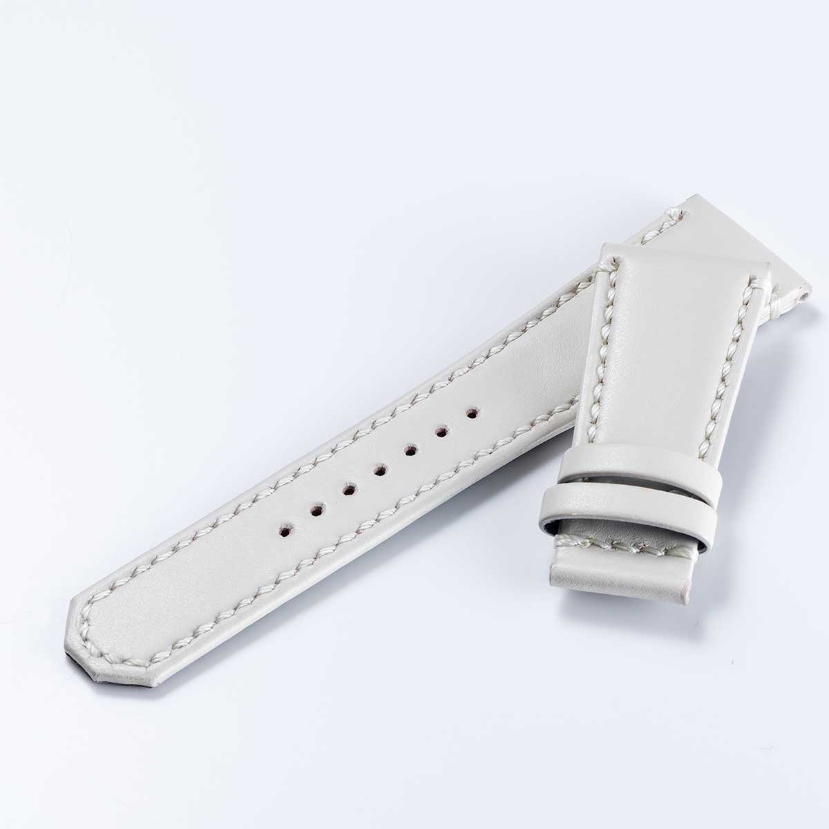 Smooth cowhide strap – White 17 (VM03-VWH)