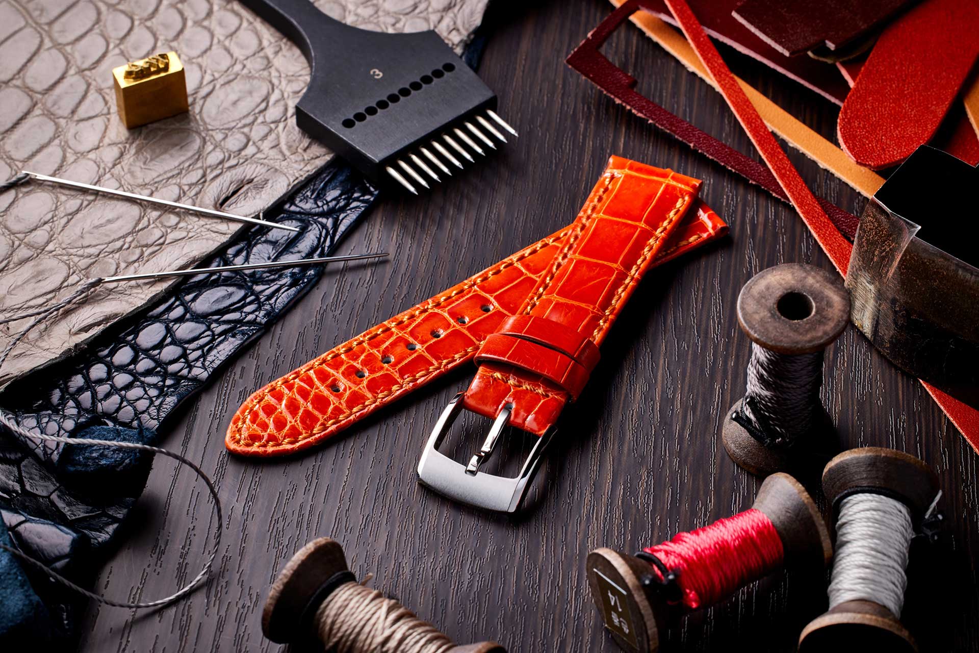 ハンドメイドko MINASE 革ストラップ オーダーメイド - MINASE