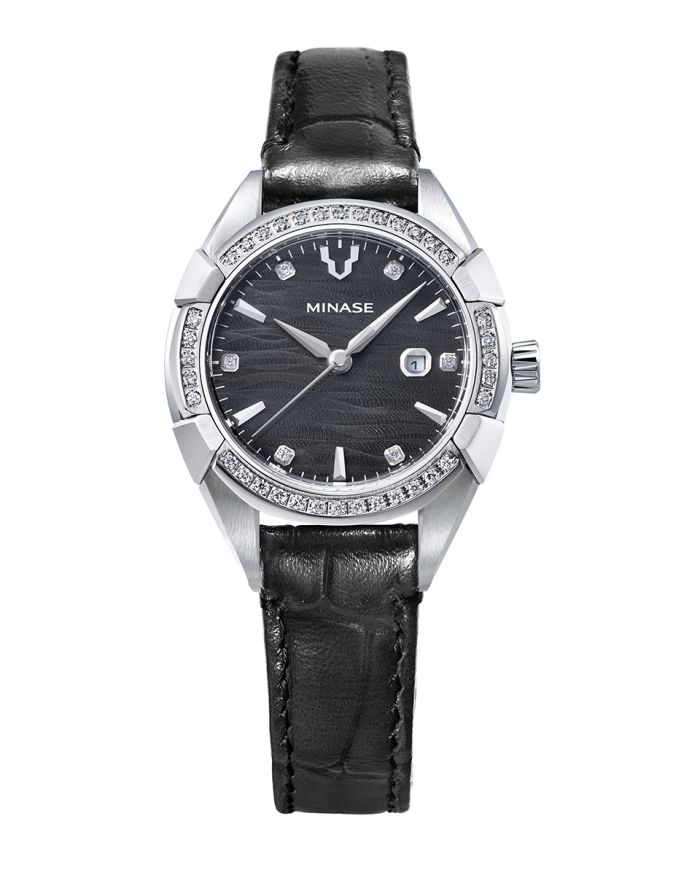 URUGA 31 Leather Model “Stone-clamped (Diamond)” [UG02-CBKNGY-PSBD]