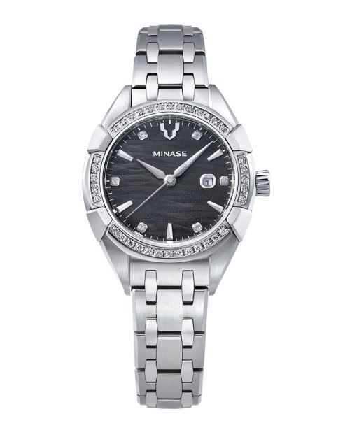 Uruga 31 Bracelet Model “Stone-clamped (Diamond)” [UG02-M01NGY-SSBD]