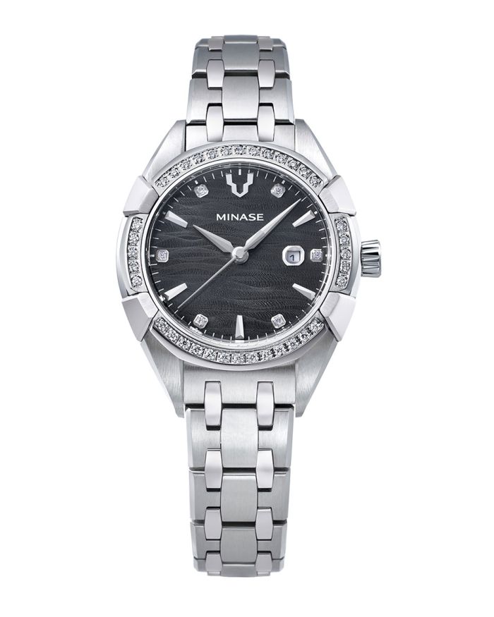 Uruga 31 Bracelet Model “Stone-clamped (Diamond)” [UG02-M01NGY-SSBD]