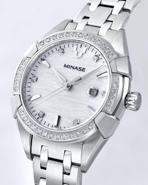 Uruga 31 Bracelet Model “Stone-clamped (Diamond)” [UG02-M01NWH-SSBD]