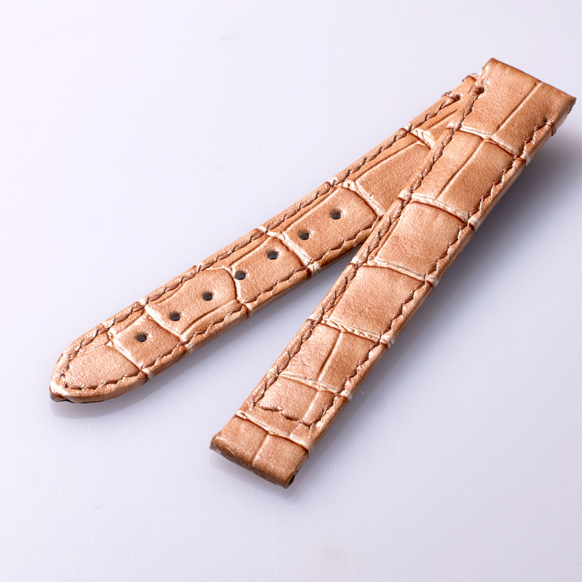 URUGA31/Luna Arch “Croco-embossed cowhide strap” (UG02/UG01) – Beige [UG01-CBE]
