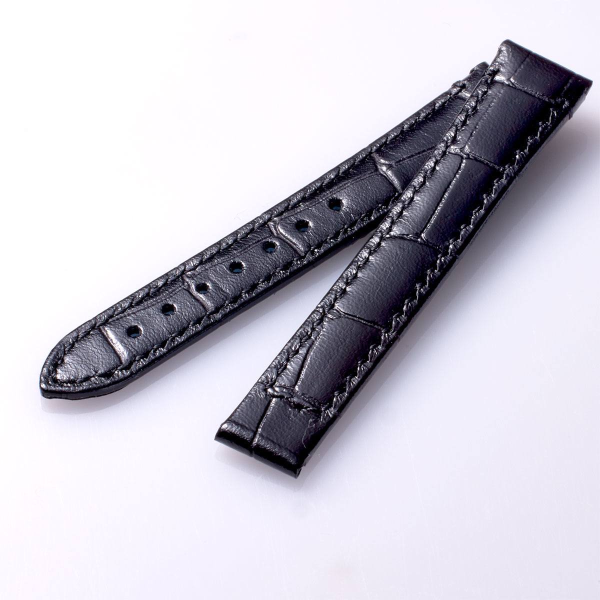 URUGA31/Luna Arch “Croco-embossed cowhide strap” (UG02/UG01) – Brack [UG01-CBK]