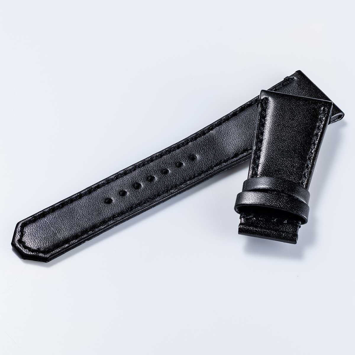 FIVE WINDOWS “Smooth cowhide strap” (VM03) – Black [VM03-VBK]