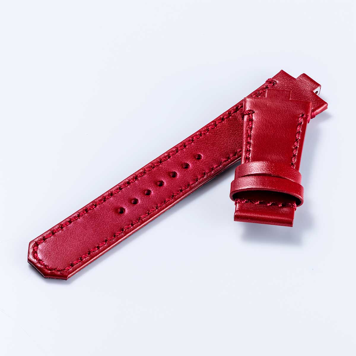 Smooth cowhide strap – Red 8 (VM06-VRE)