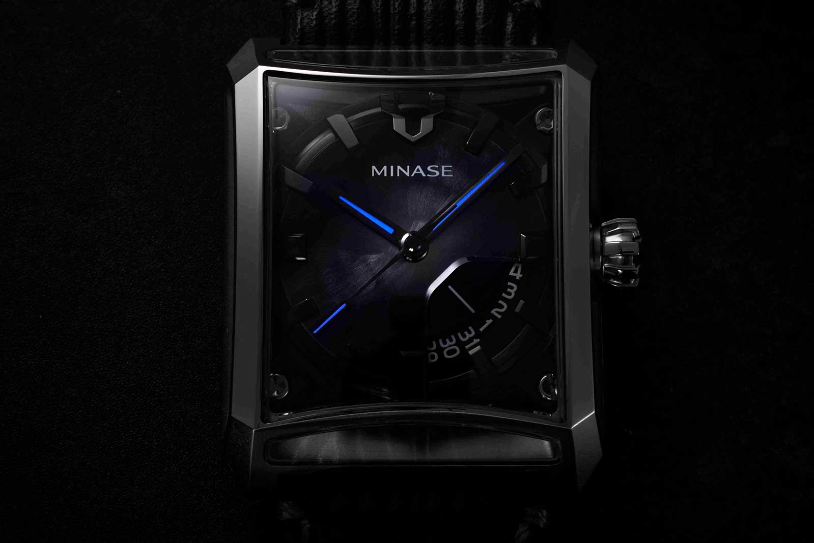 vibrant blue-glowing luminescent coating