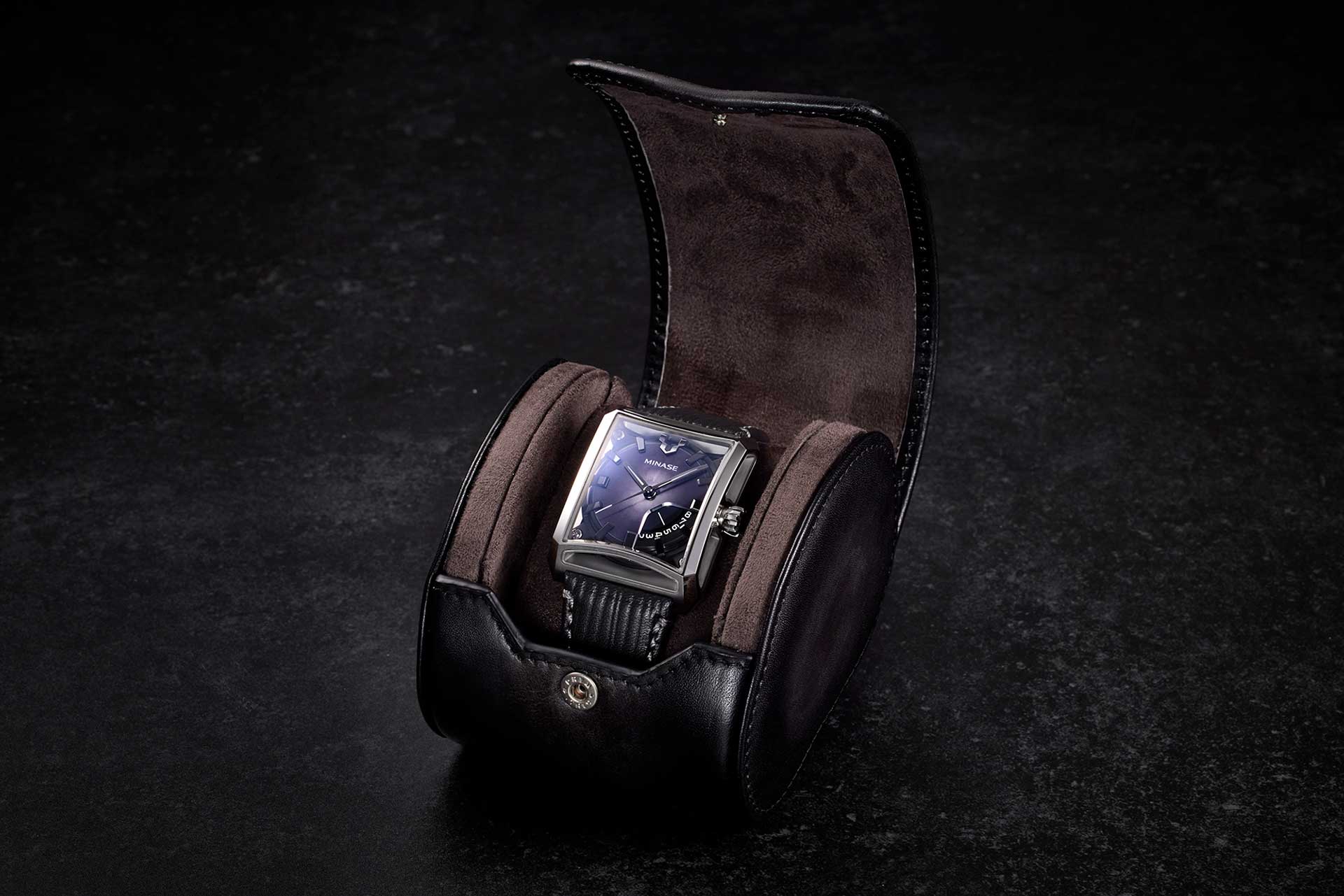 leather watch case