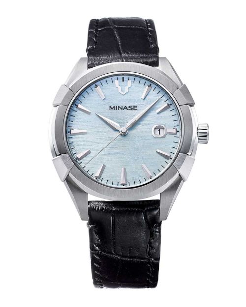 URUGA 42 “ICE BLUE” Leather Model [UG03-CBKNIB-SSD]