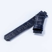 HORIZON “Croco-embossed cowhide strap” (VM12) – Navy [VM12-CNV]