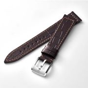 MASTER CRAFT J3 “Crocodile-pattern calf leather strap” – Dark Brawn [J3-CDB18-01]